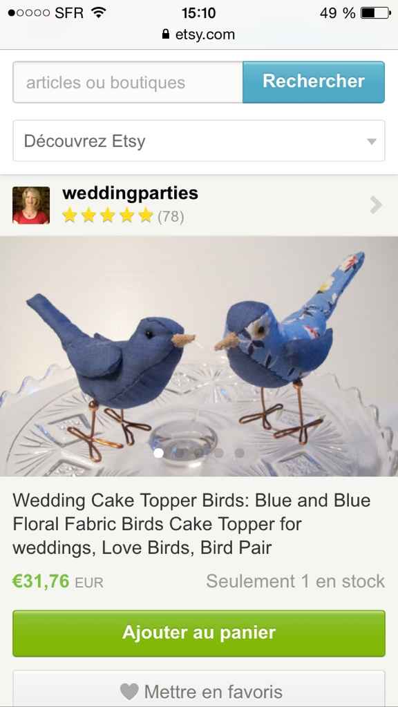 Figurines pour wedding cake - 2