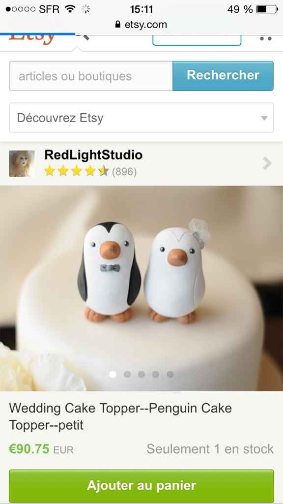 Figurines pour wedding cake - 4