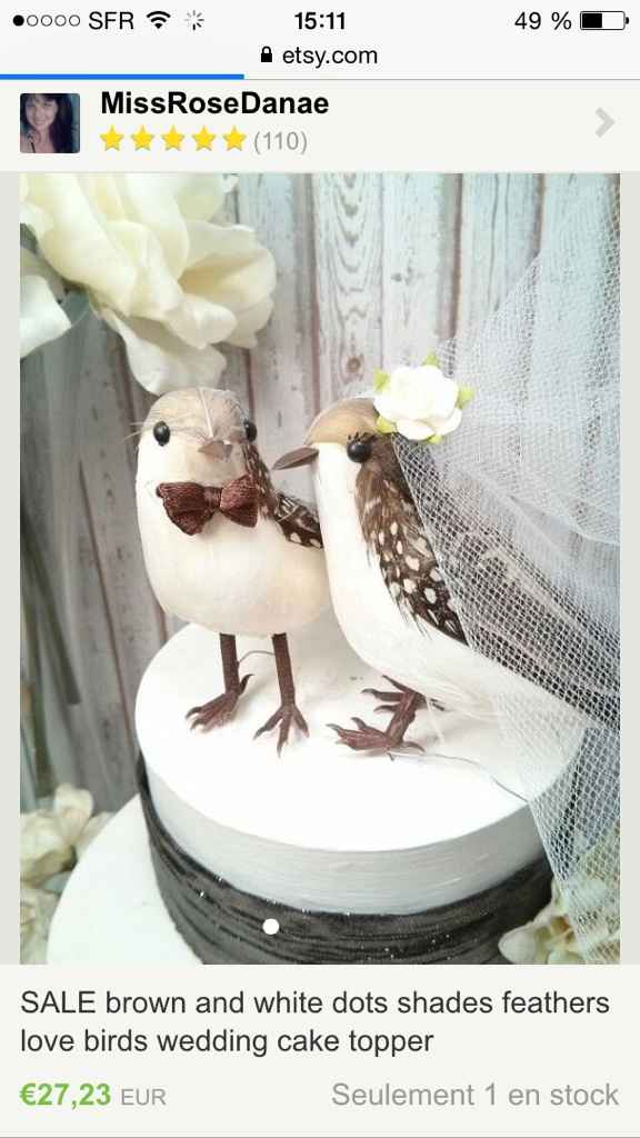 Figurines pour wedding cake - 5