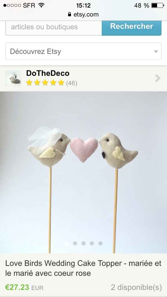 Figurines pour wedding cake - 6