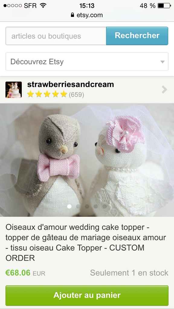Figurines pour wedding cake - 7