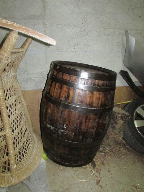 Mon tonneau (il ne manque plus qu'a repasser les cerceaux en noir)