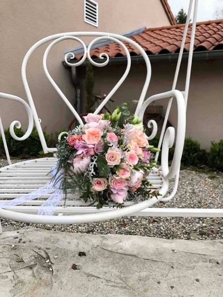 Le rendu d'un des bouquet de ma fleuriste en fleur artificielle