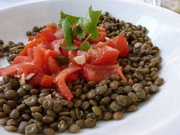 La lentilles verte du Puy (mon homme en produit)