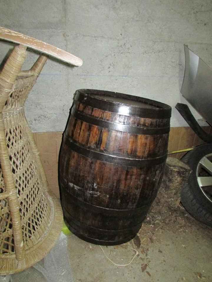 Mon tonneau (il ne manque plus qu'a repasser les cerceaux en noir)