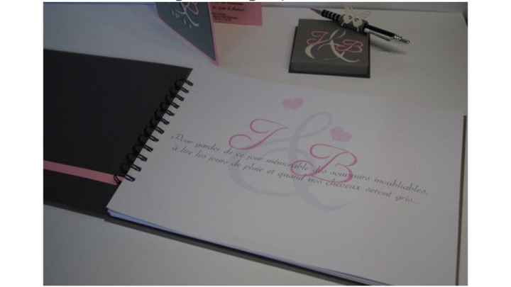 Version finale faire part, livre d'or et porte stylo - 1