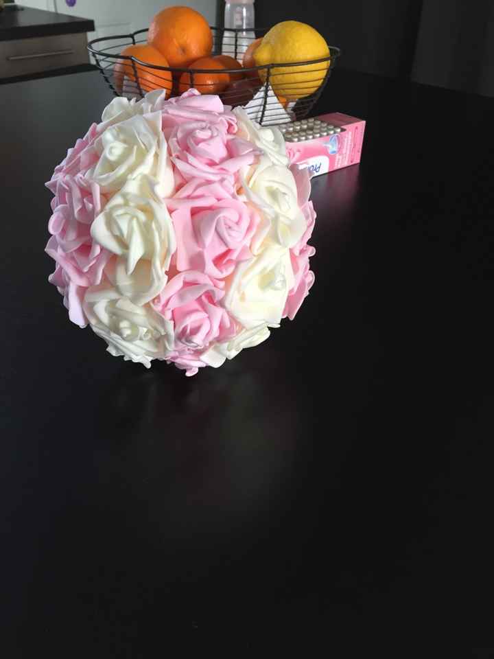 Boules fleurs en mousses - 1
