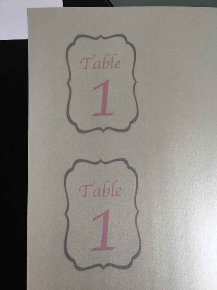 Numéros de table - 2