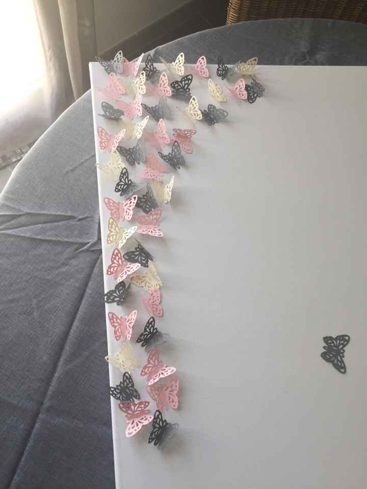 2eme essai plan de table àvec papillons ... vos avis - 1