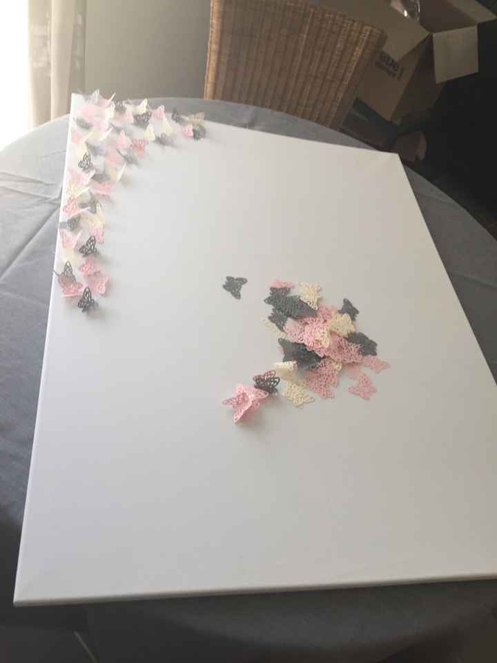 2eme essai plan de table àvec papillons ... vos avis - 2
