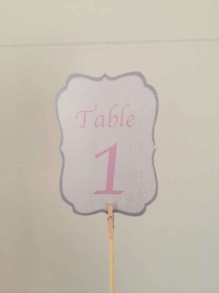 Décoration de table rose, argent ? - 1