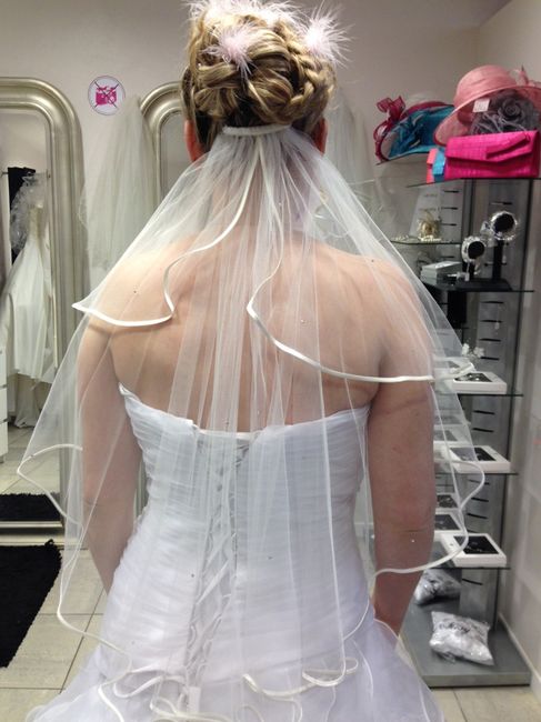 Essai coiffure avec voile ....cest décidé j'aurais un voile - 2