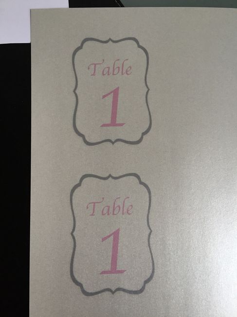 Numéros de table - 2