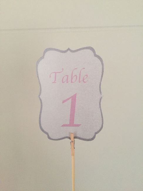 Décoration de table rose, argent ? - 1