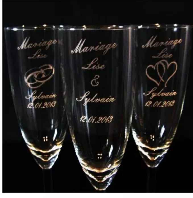Flute de champagne personnalisé 2