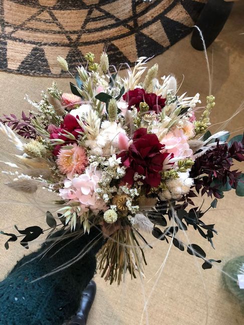 Bouquet de mariée en fleurs séchées 5