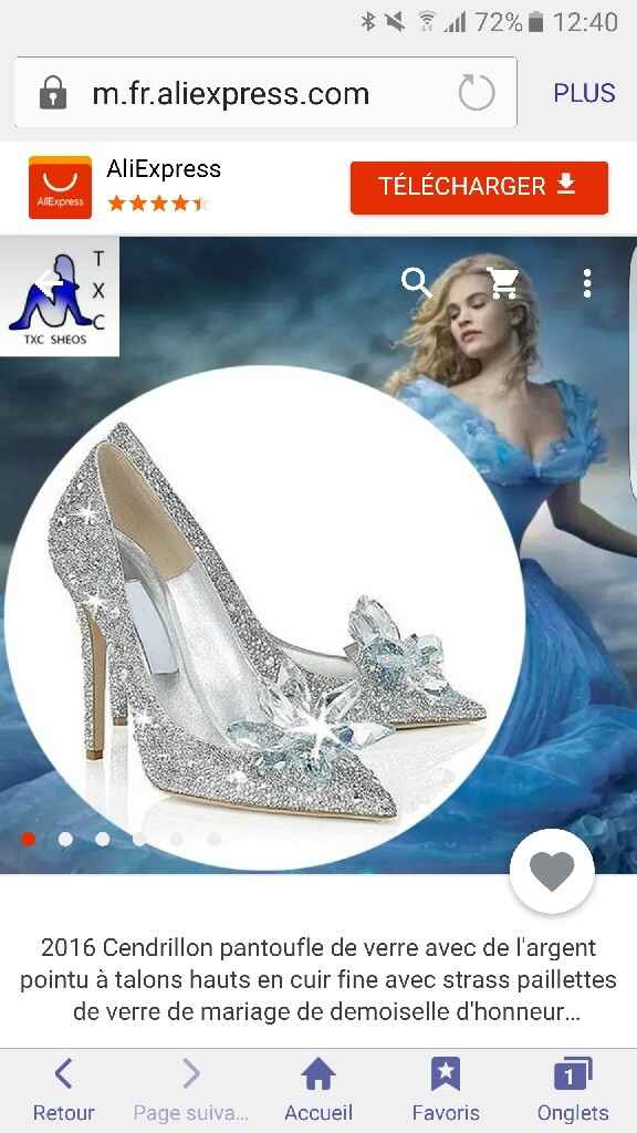 Jai trouvé mes chaussures de mariee. - 2
