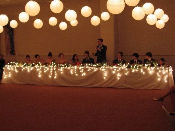 La table des mariés
