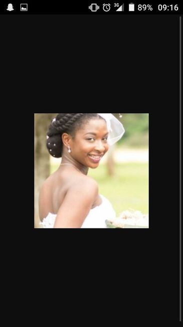 Nappy coiffure mariage - 1