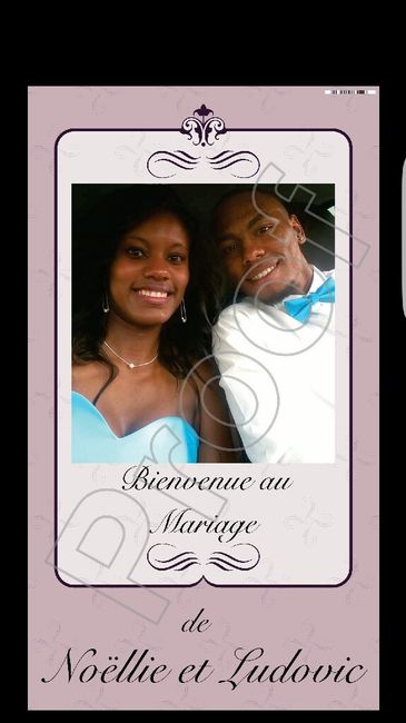 Affiche bienvenue au mariage - 1