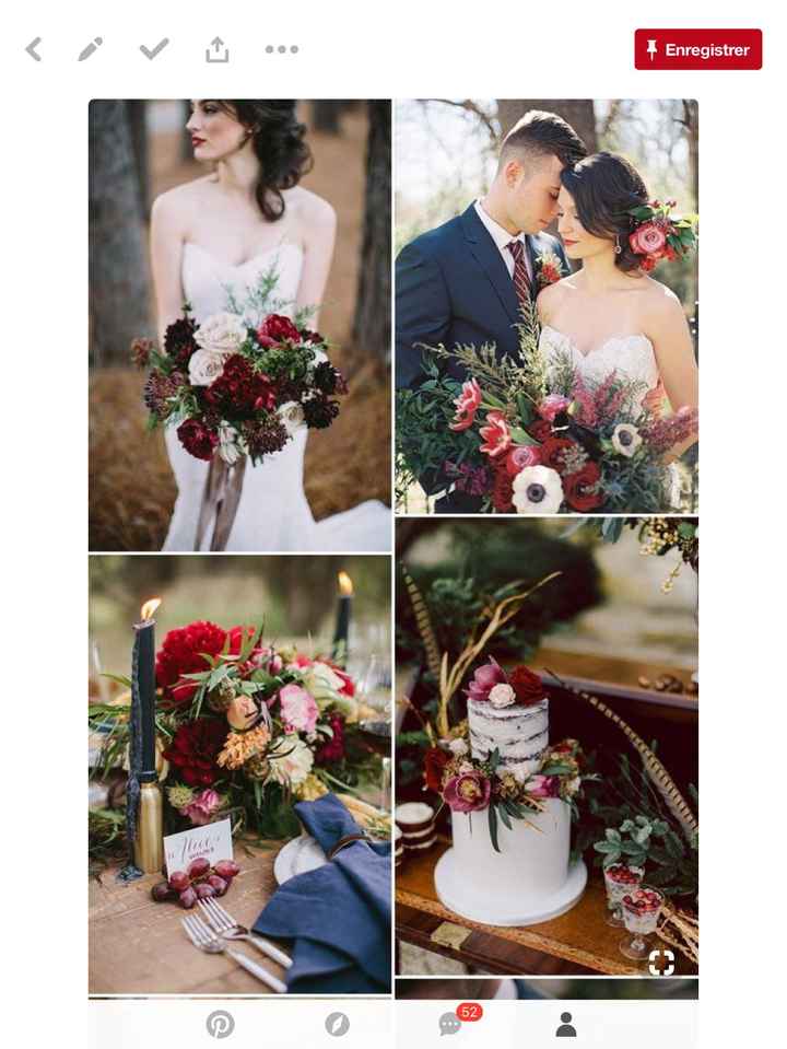 Navy Marsala doré rustique