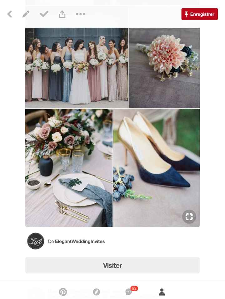 Navy Blush vieux bleu