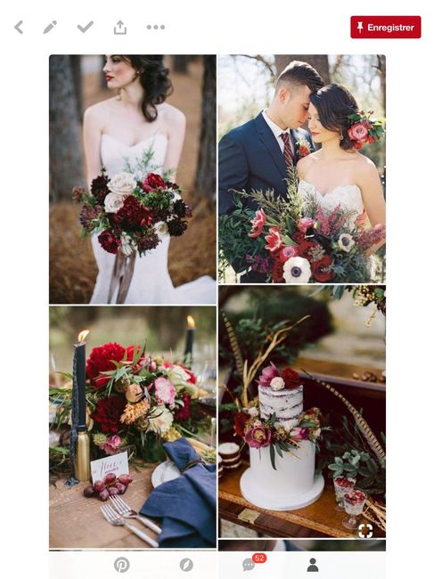 Navy Marsala doré rustique