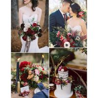 Navy Marsala doré rustique