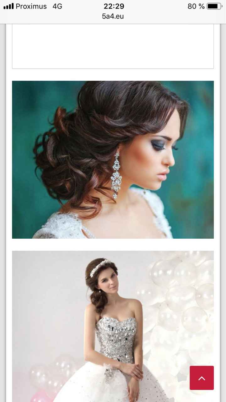 Quelle coiffure avec robe bustier Coeur ? - 2