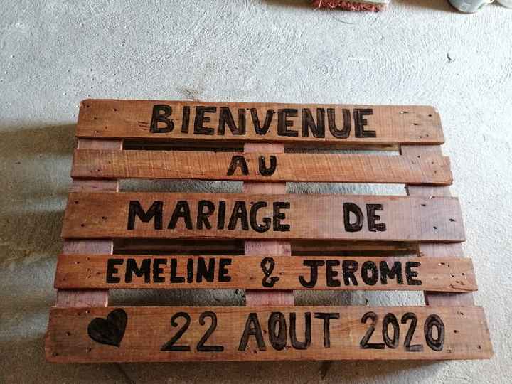 Panneau bienvenue salle vin d honneur - 1