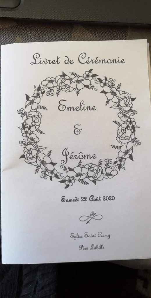 J-150, livret de cérémonie terminé 💪 - 1