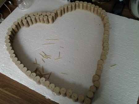 coeur en bouchon de liege