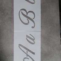 Pochoirs lettres - 1