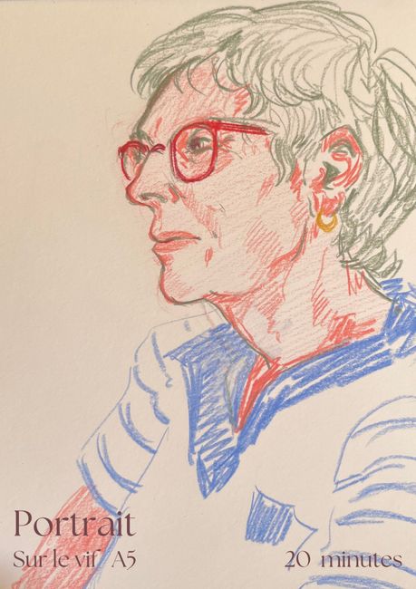 Portrait sur le vif . 