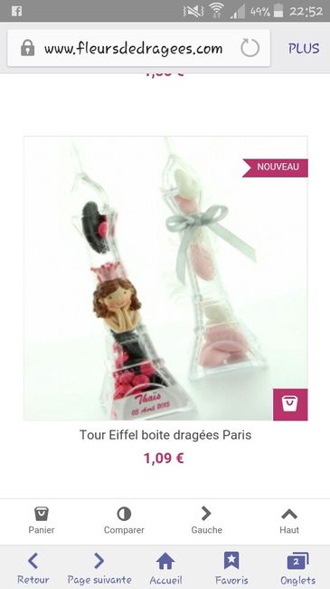 Contenant a dragées 