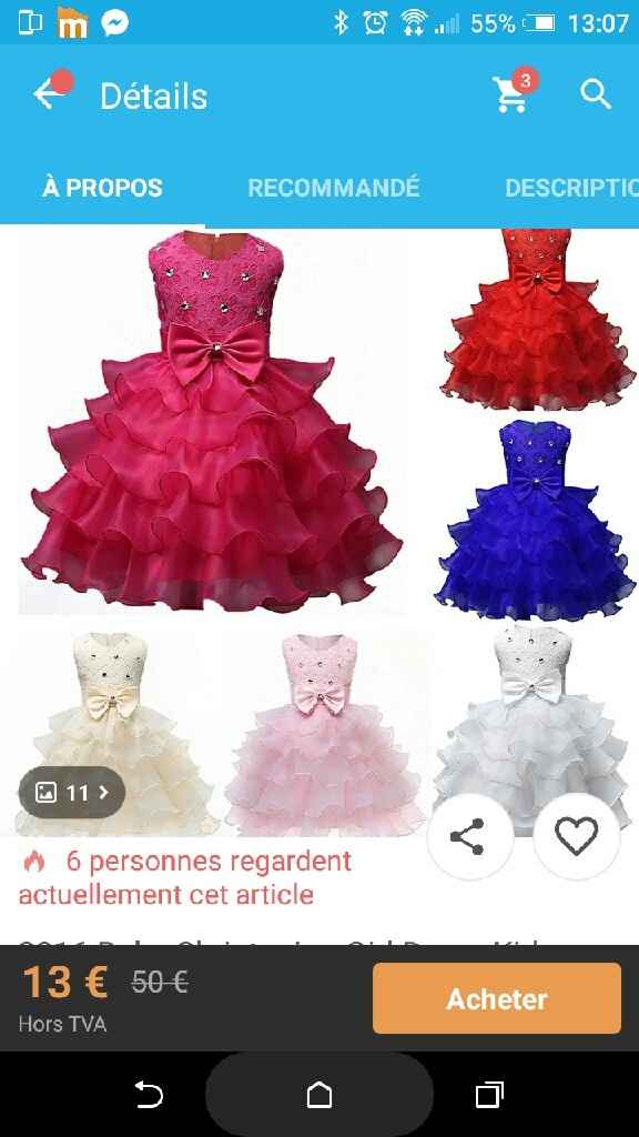 Robe de cortège pour petite fille. - 1