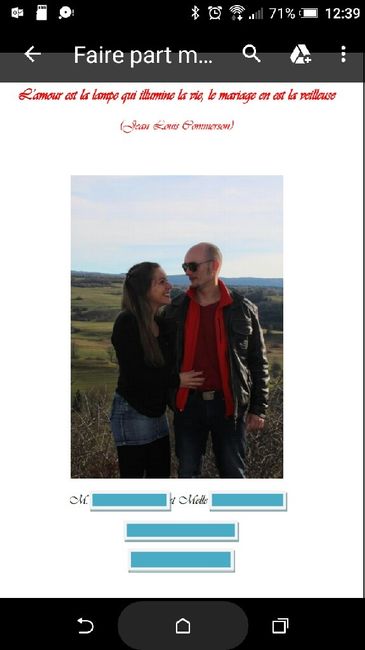 Commande faire part - 1