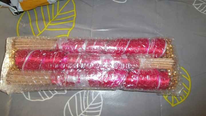 J ai reçu mes bâtons rubans pour la sortie d eglise - 2