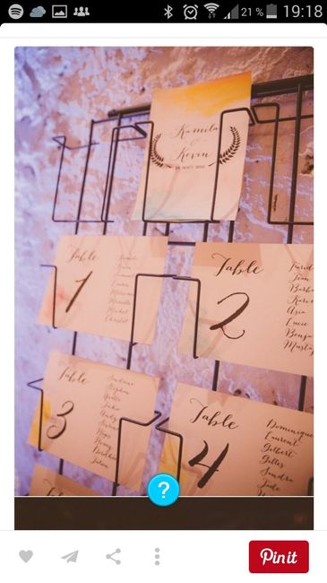 Plan de table en palette - 1