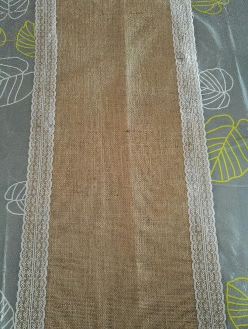 Recherche chemin de table toile de jute - 1