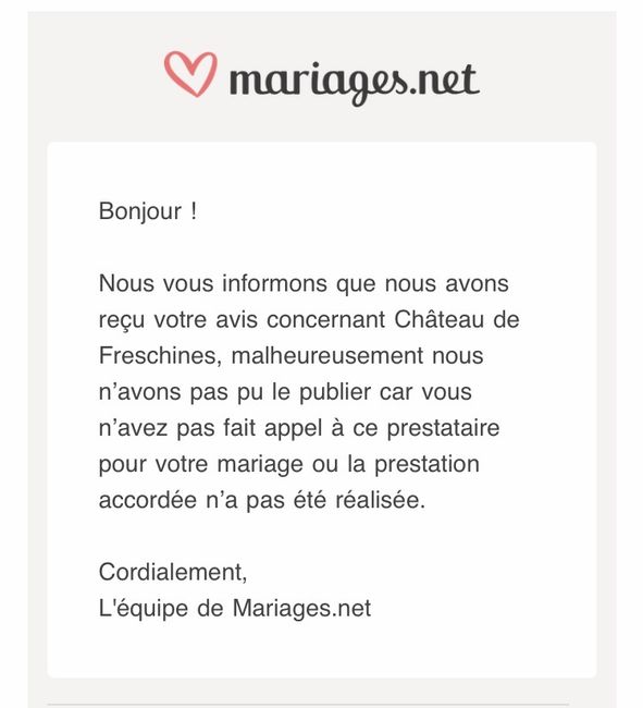 Mail mariage.net avis - 1