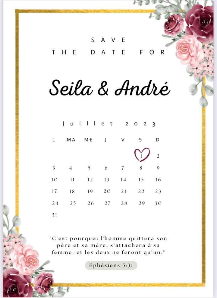 Quand envoyer le save the Date - 1