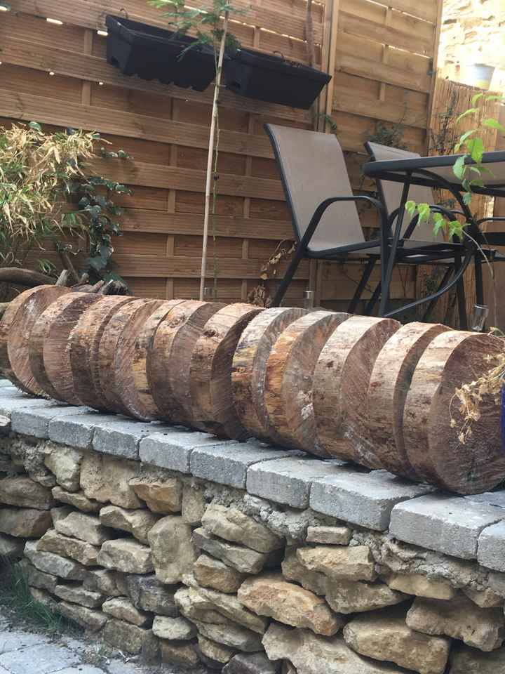 Recherche bon plan centre table en rondin de bois - 1
