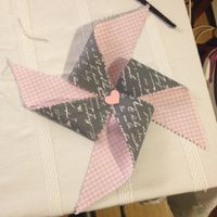 rose des vents en tissu