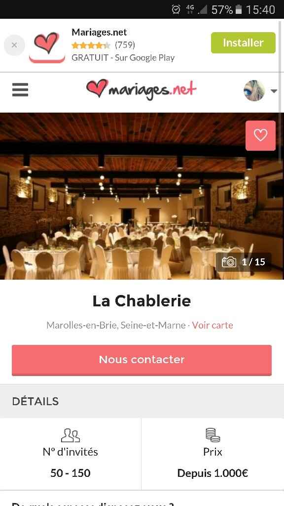 Quel est votre lieu de réception ? - 1