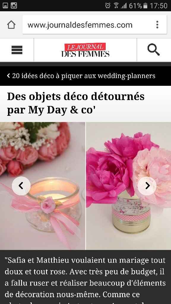 Décoration de table rose, argent ? - 1