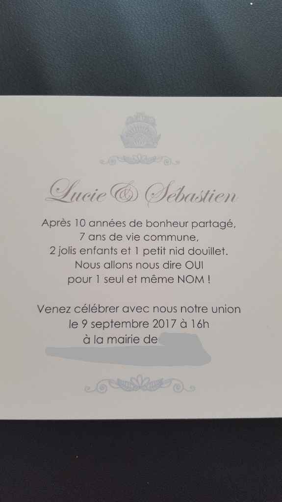 Textes faire part de mariage help - 1