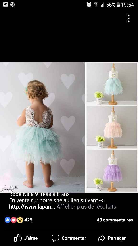 Robe de cérémonie petite fille - 1