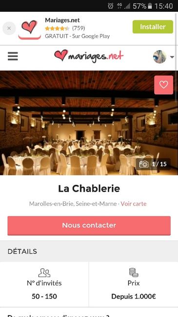 Quel est votre lieu de réception ? - 1