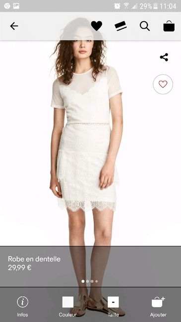 Robe de mariée chez h&m - 4